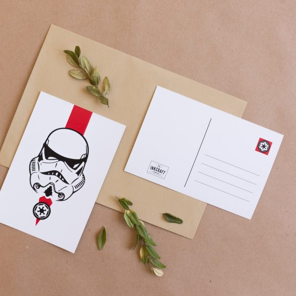 Inkcraft stormtrooper postcard